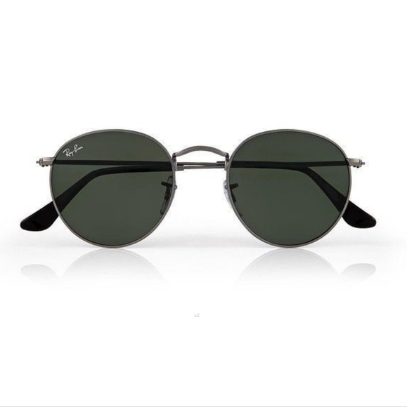 Ray-Ban (Store Display) Round Metal All Black RB3447 - Picture 15 of 15